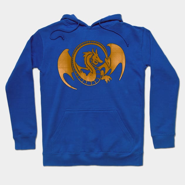 Golden Dragon Hoodie by AlondraHanley